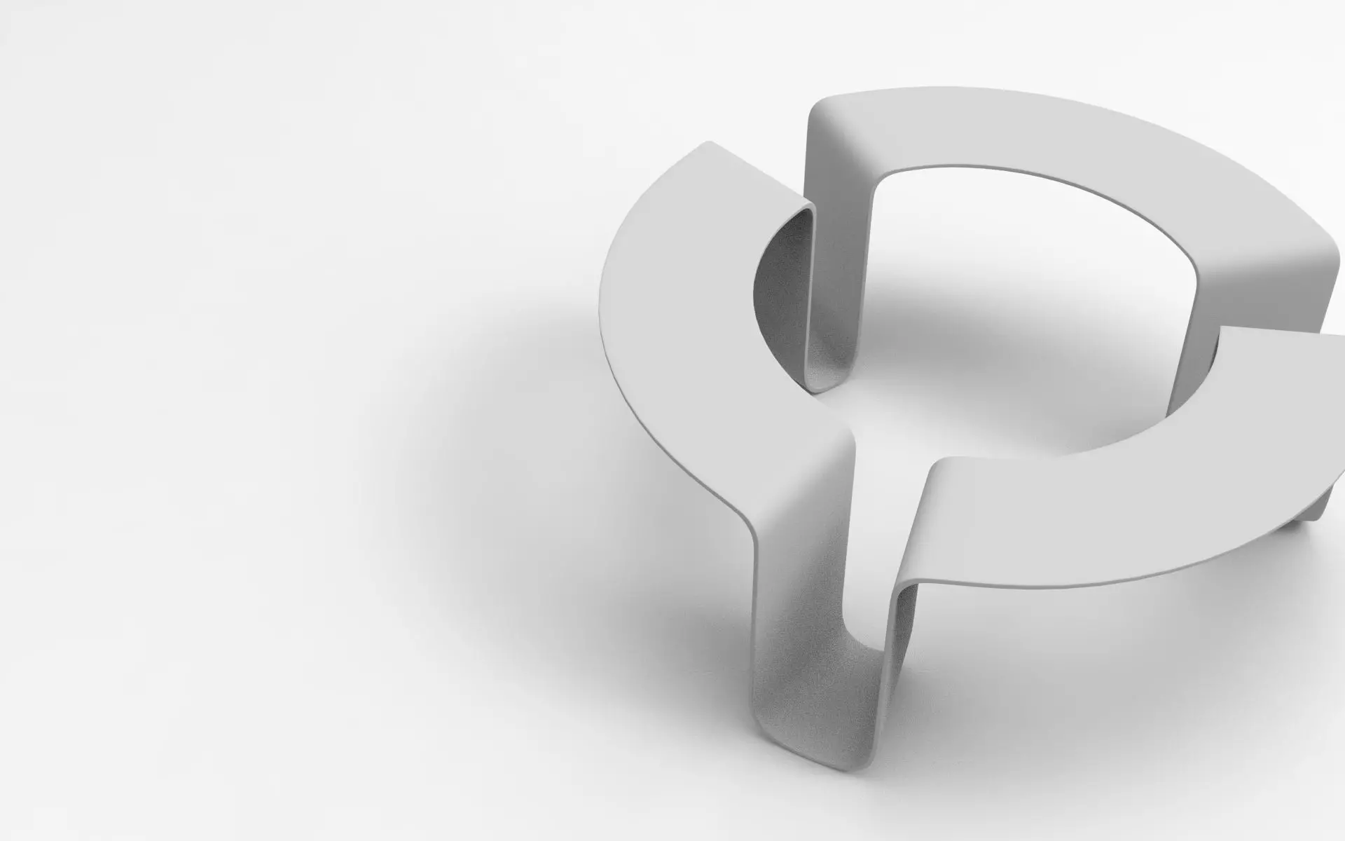 Range Coffee Table Low-poly 3D model_8