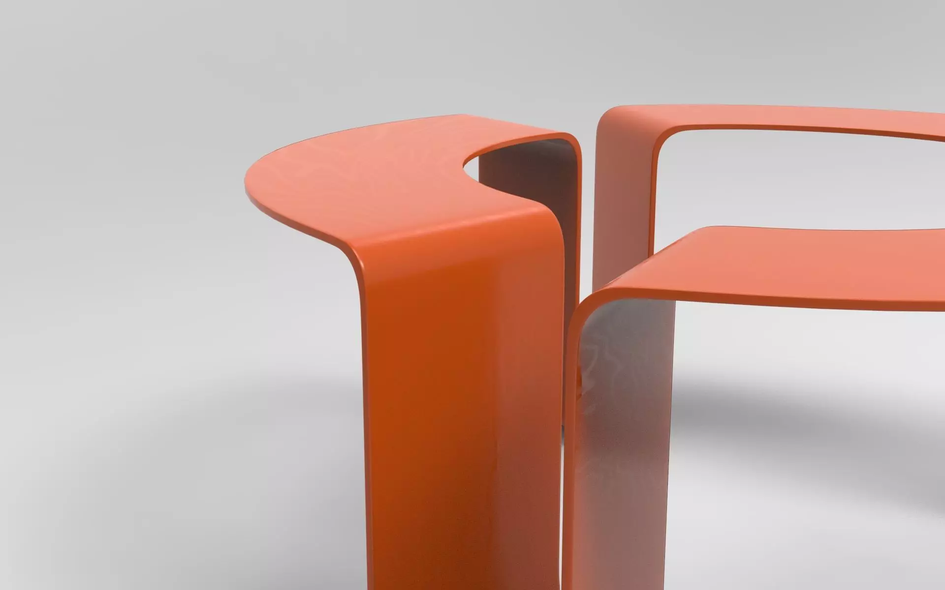 Range Coffee Table Low-poly 3D model_2