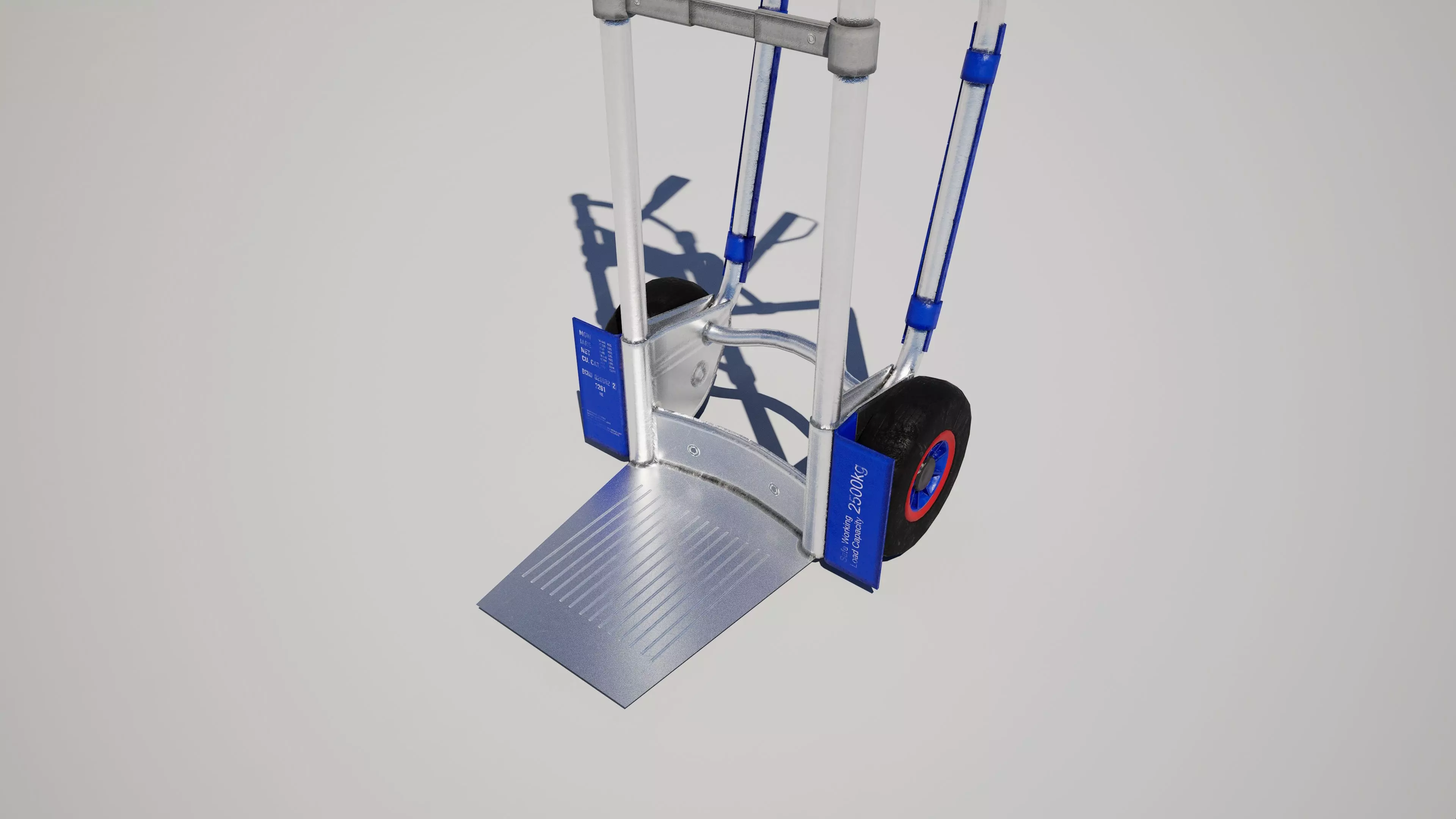 Handtruck Trolley Low-poly 3D model_3
