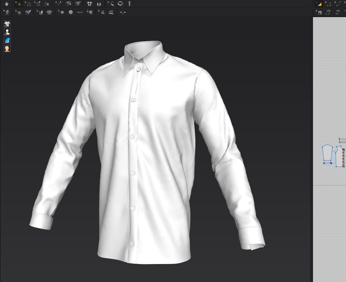 Shirt 01 3D model_21