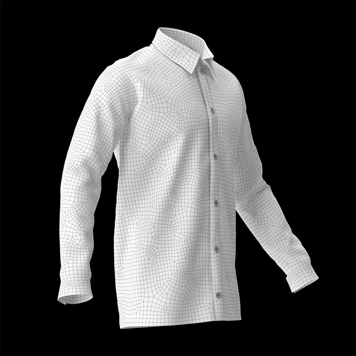 Shirt 01 3D model_14