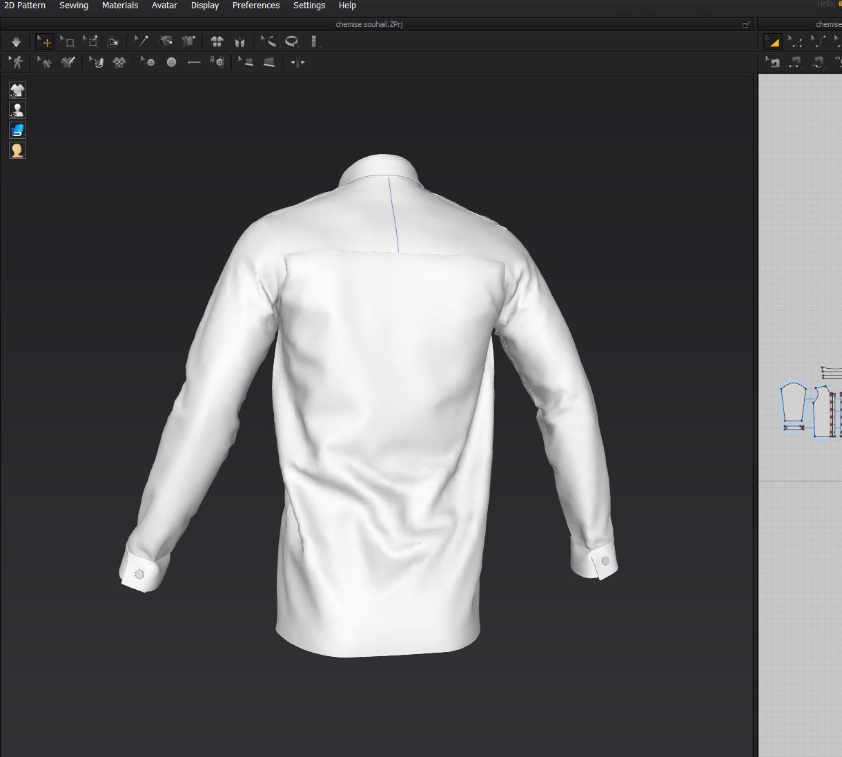 Shirt 01 3D model_19