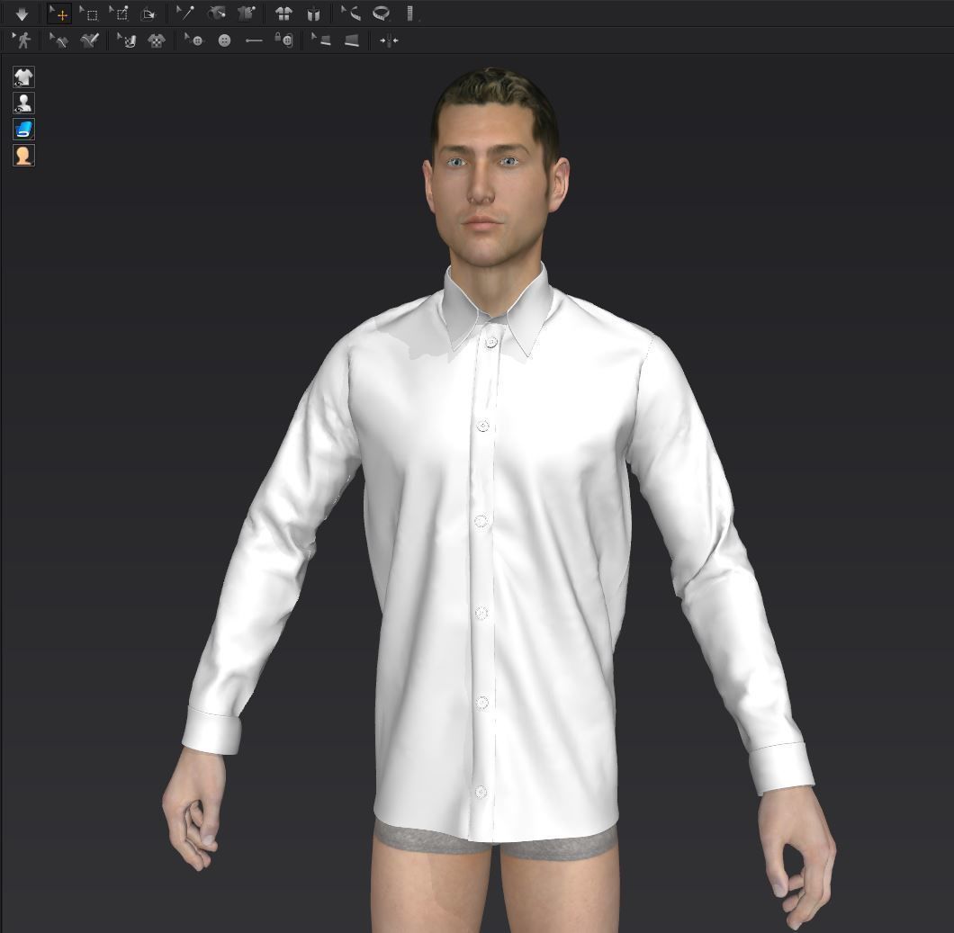 Shirt 01 3D model_22