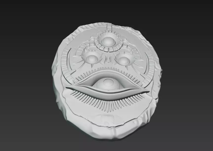 Eye of Eternity - Stylized Ancient Relic 3D Model 3D print model_7