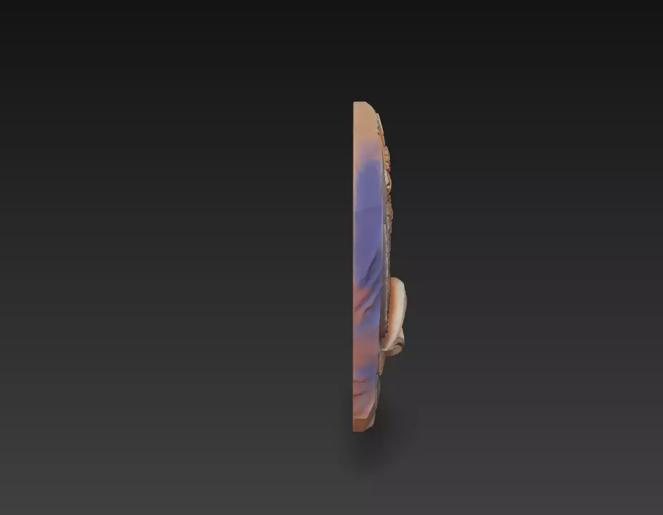 Eye of Eternity - Stylized Ancient Relic 3D Model 3D print model_3