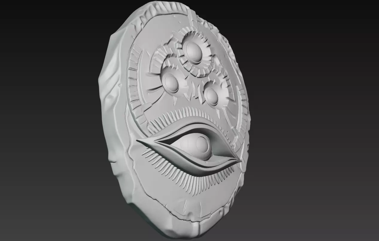Eye of Eternity - Stylized Ancient Relic 3D Model 3D print model_8