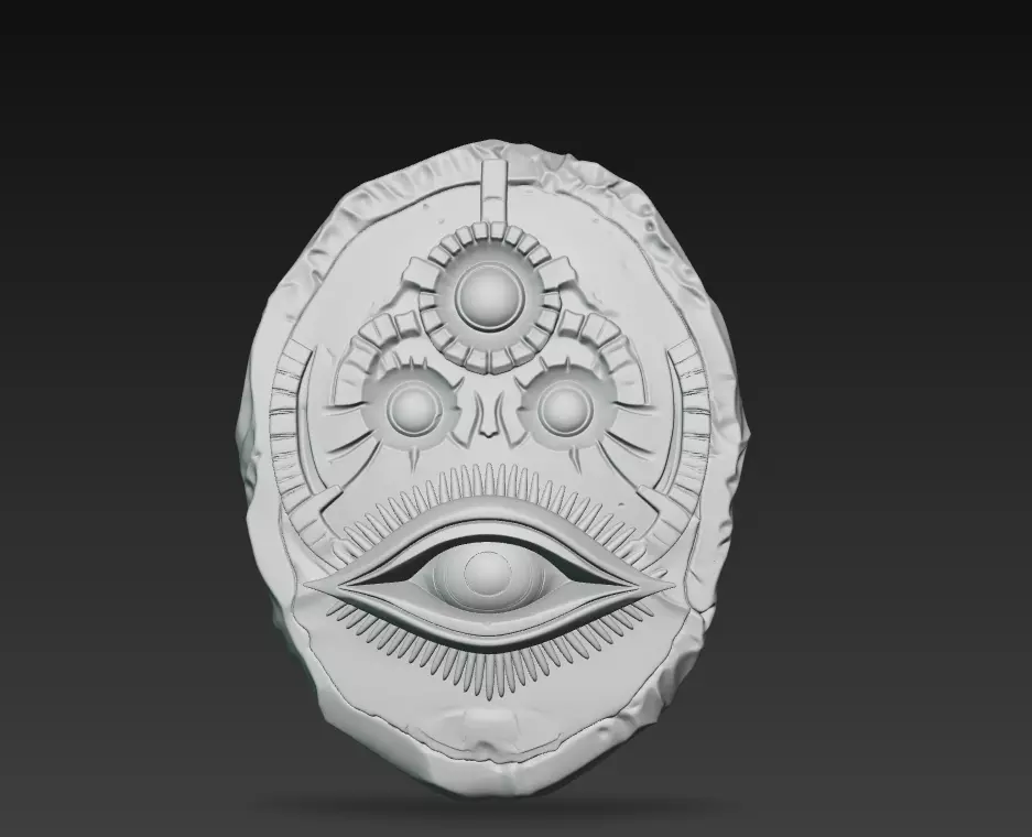 Eye of Eternity - Stylized Ancient Relic 3D Model 3D print model_6
