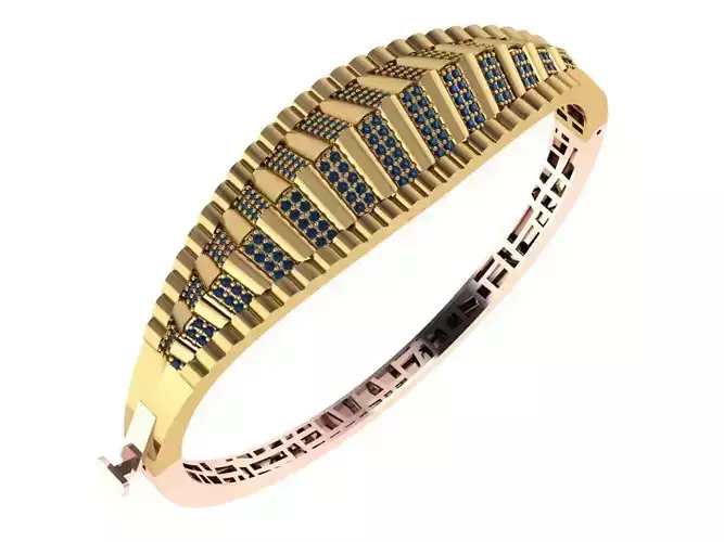 Custom Design Gold Bracelet and ring 3D print model Custom Design Gold Bracelet and ring 3D print model