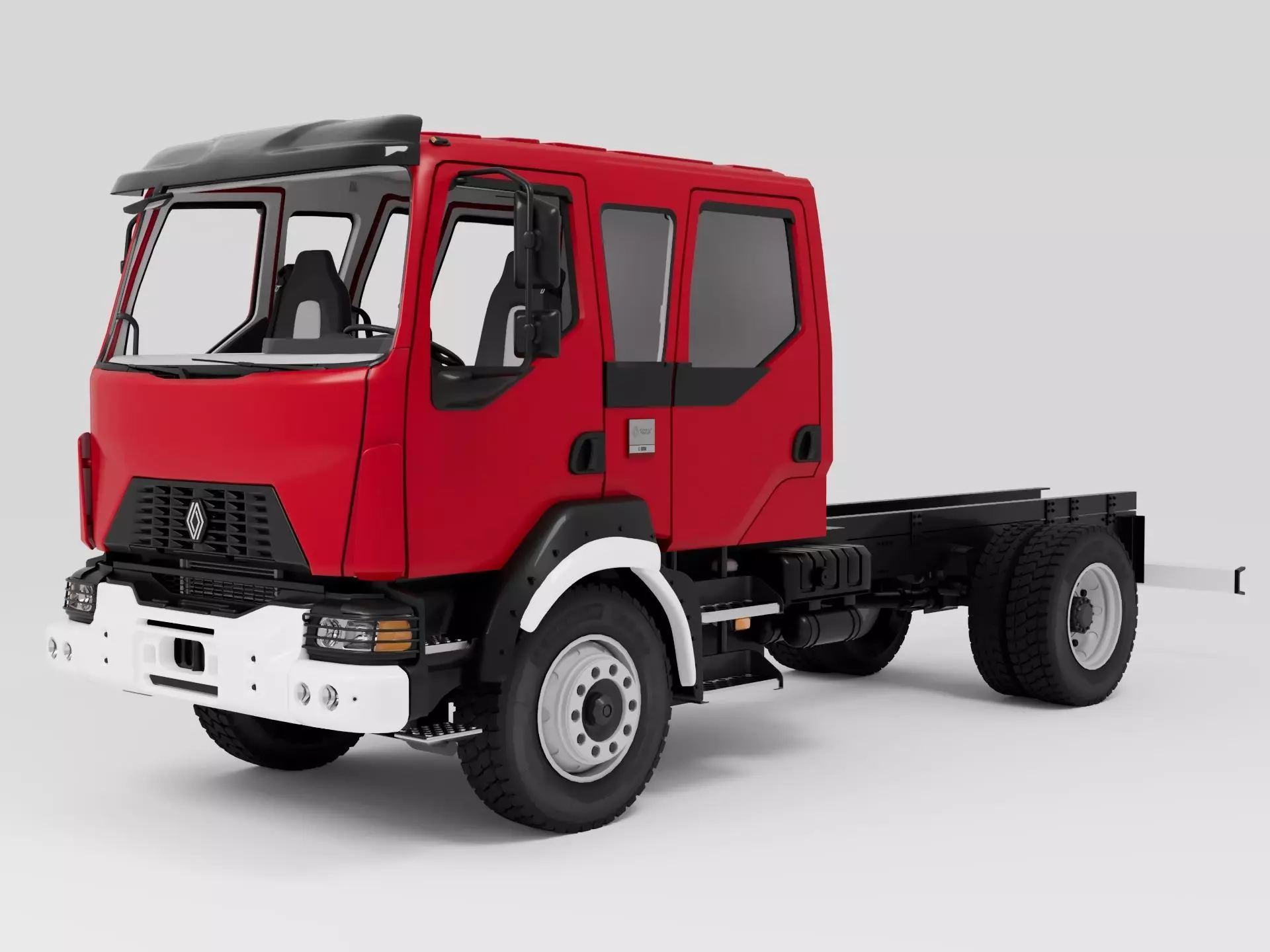 Renault Range D16 4x4 face-lift CrewCab 2025 3D model | CGTrader