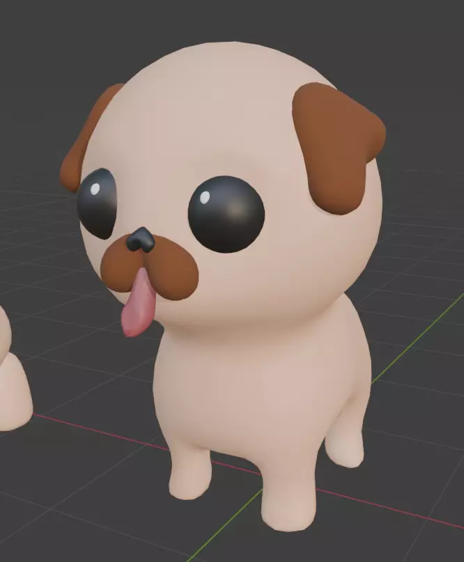 Cute Low Poly Pets Low-poly 3D model_3