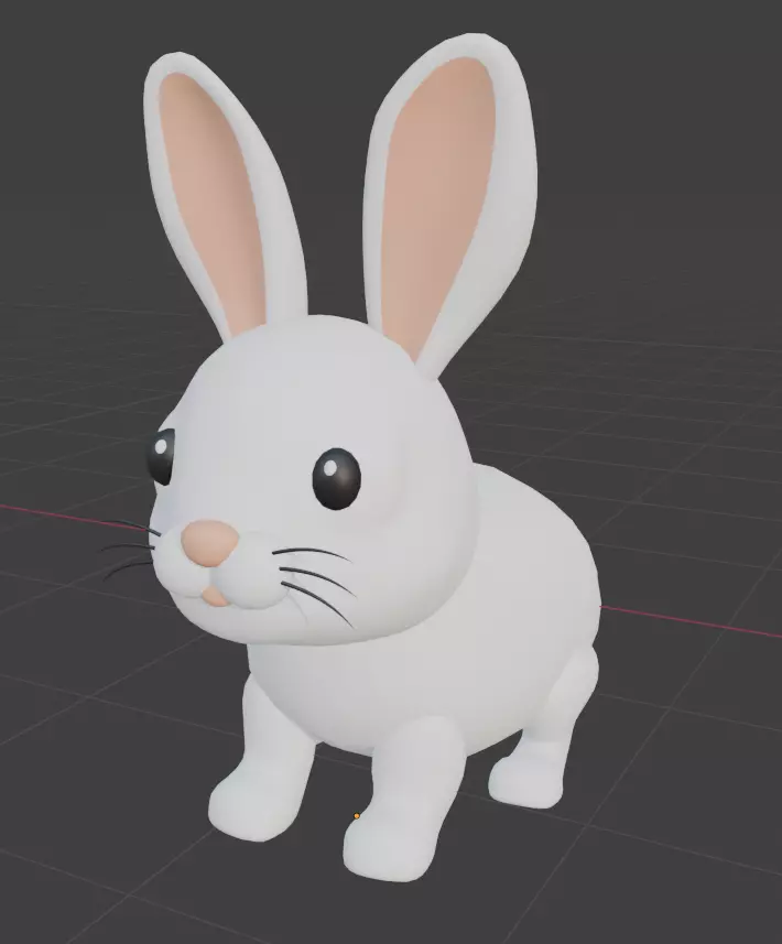 Cute Low Poly Pets Low-poly 3D model_1