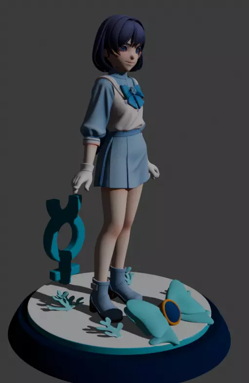 Sailor Mercury 3D print model_5