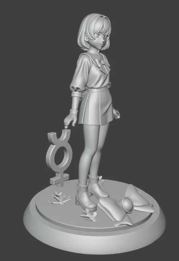 Sailor Mercury 3D print model_6