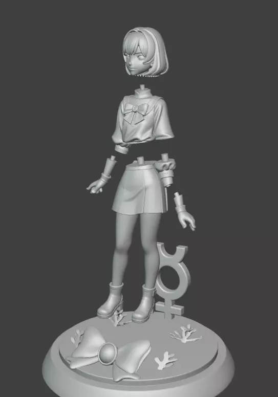 Sailor Mercury 3D print model_13