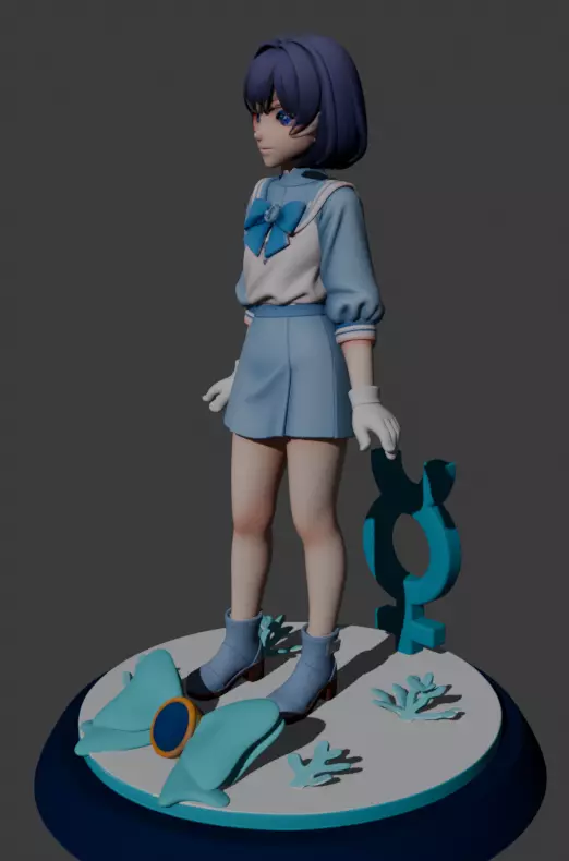 Sailor Mercury 3D print model_3