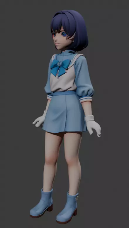 Sailor Mercury 3D print model_11