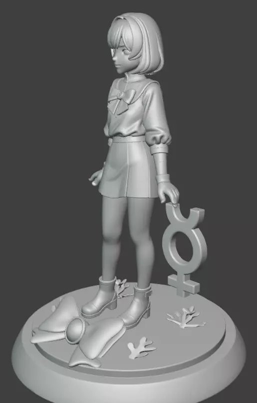 Sailor Mercury 3D print model_4
