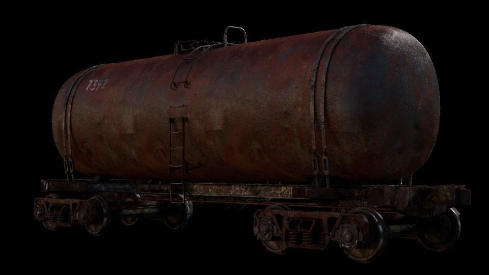 Tank wagon PBR 3D model