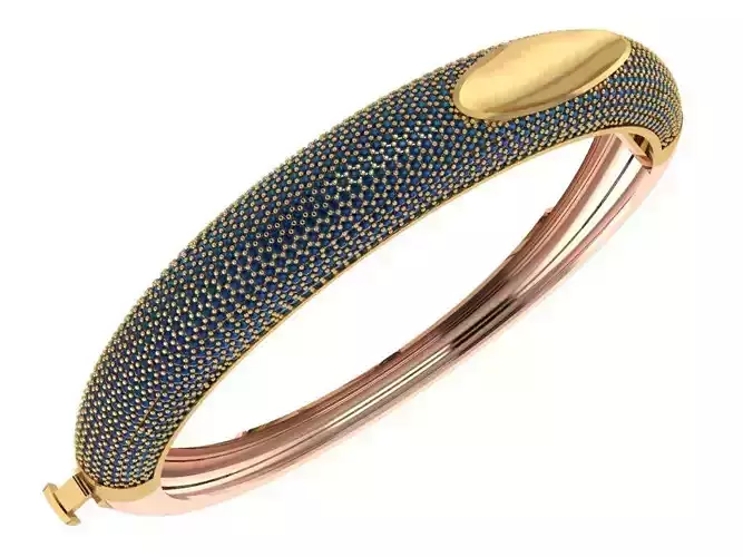 Custom Design Gold Bracelet 3D print model Custom Design Gold Bracelet 3D print model