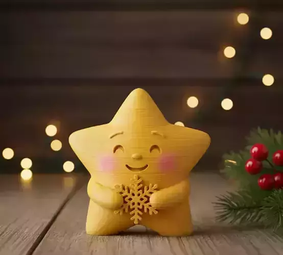 Christmas star 3D print model Christmas star 3D print model