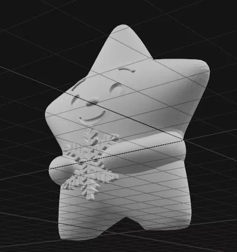 Christmas star 3D print model_3