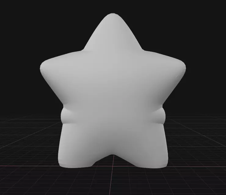 Christmas star 3D print model_2