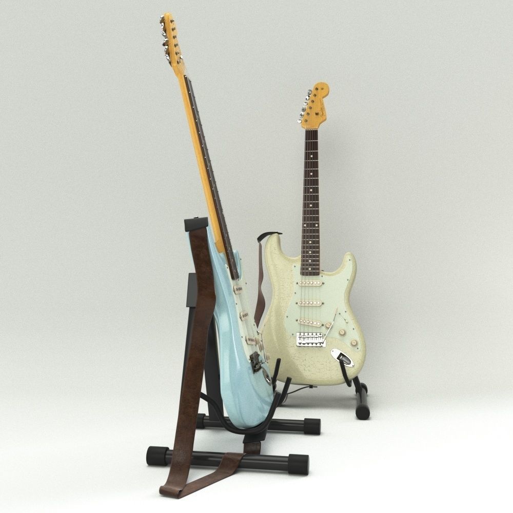 Fender Stratocaster 3D model_2