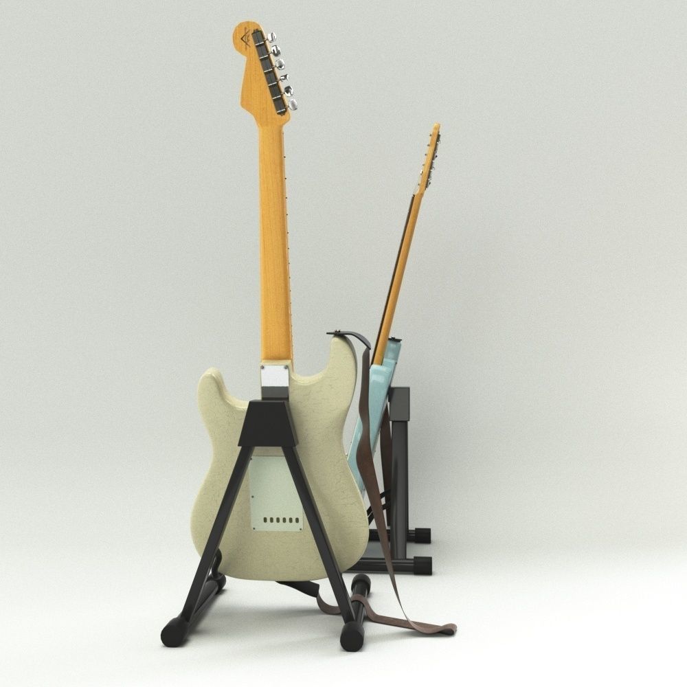 Fender Stratocaster 3D model_7