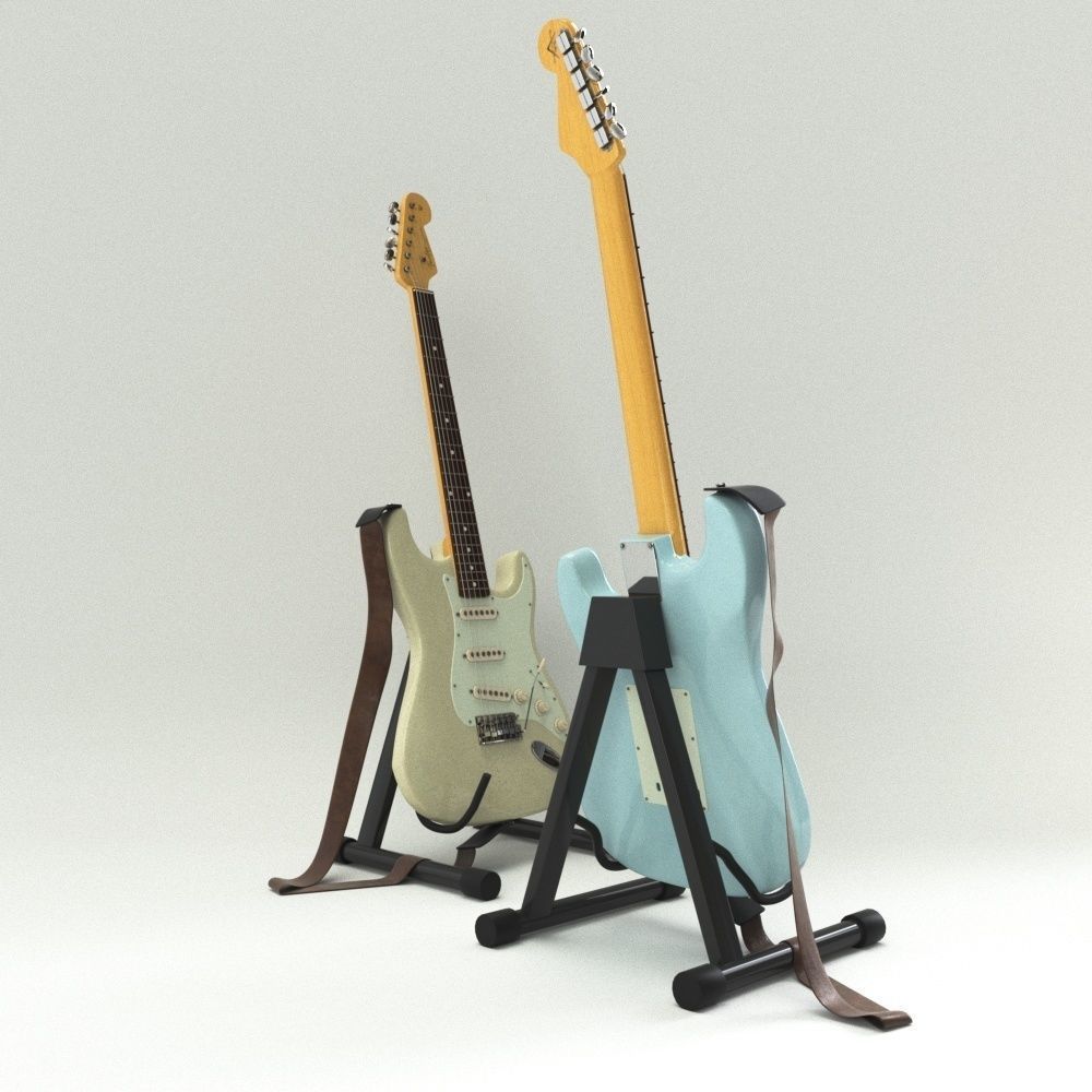Fender Stratocaster 3D model_6