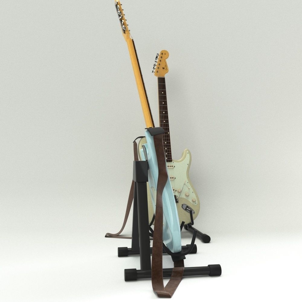 Fender Stratocaster 3D model_3