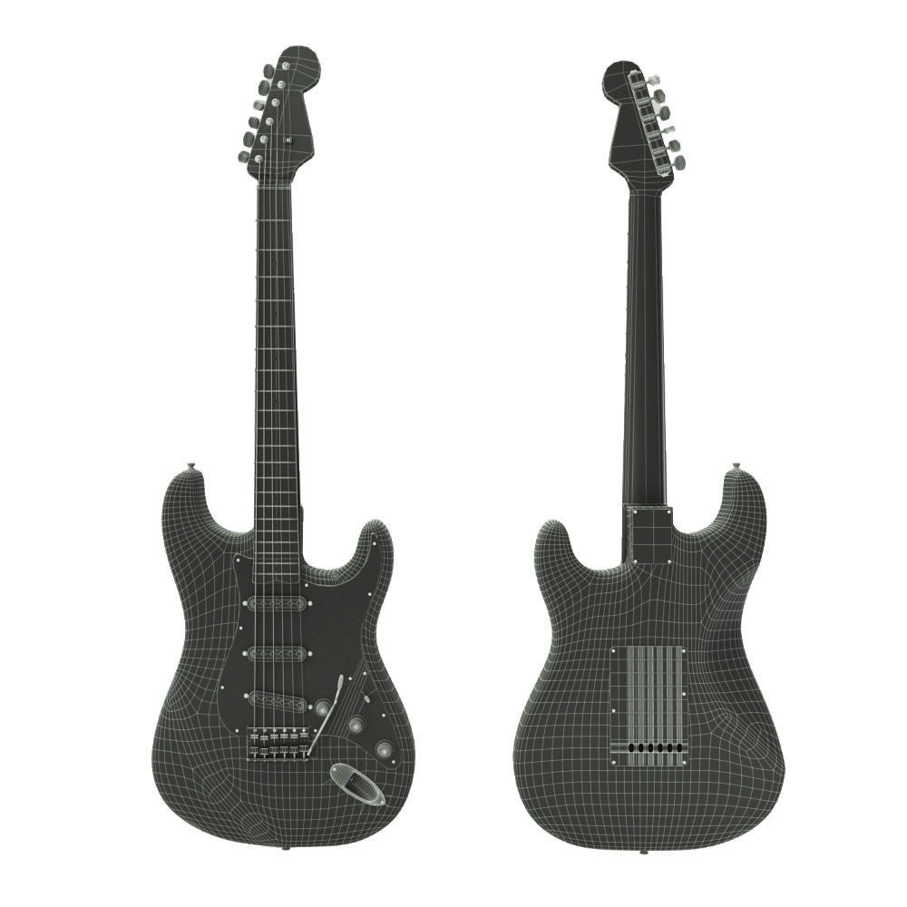 Fender Stratocaster 3D model_13
