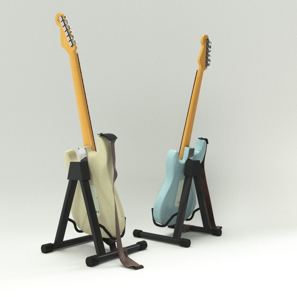 Fender Stratocaster 3D model_9