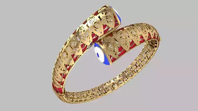 Custom Design Gold Bracelets 3D print model Custom Design Gold Bracelets 3D print model