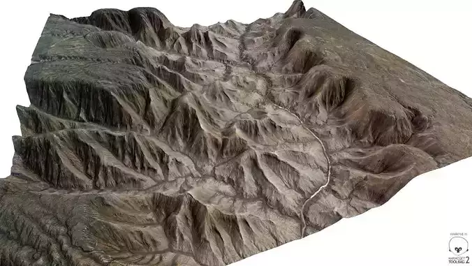 75km x 75km Grand Canyon Landscape 3D model
