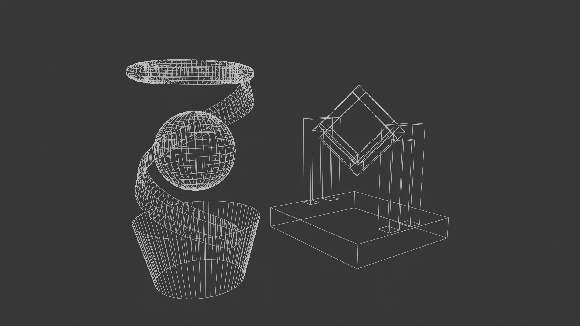 A Pair of Kinetic Desk Toys Free low-poly 3D model_6