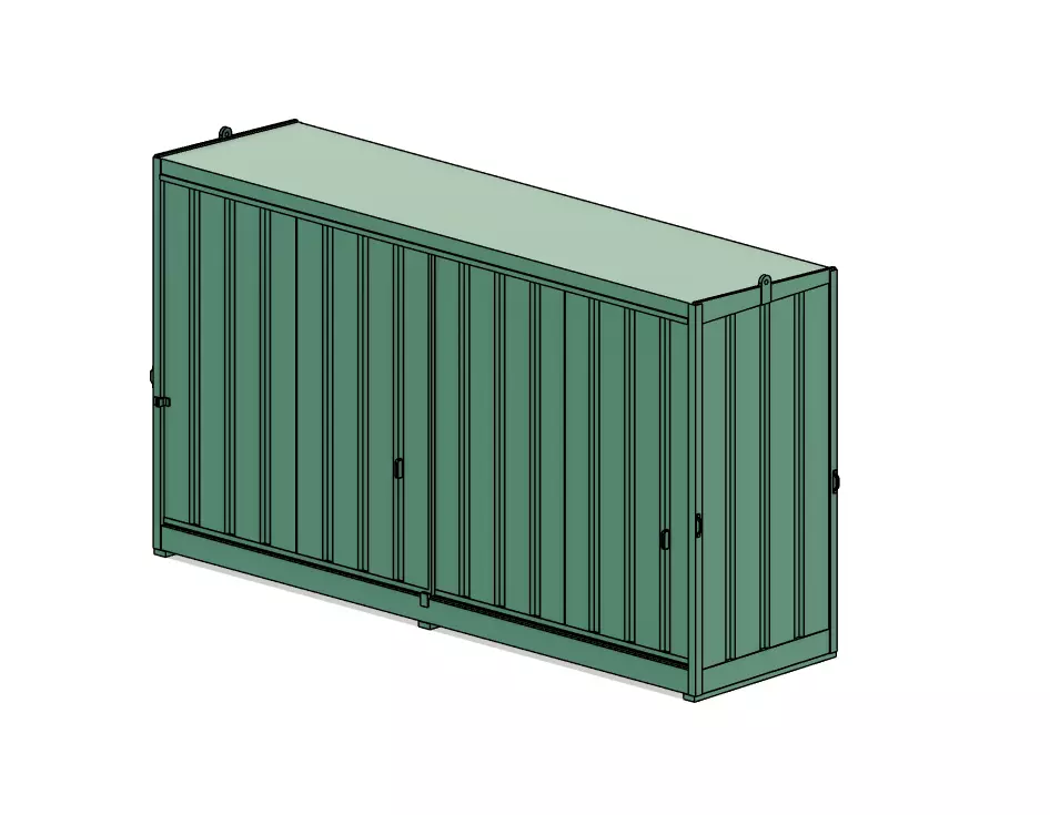 Model Railways Industrial  Large Oil Storage Cabinets for Resin 3D print model_5