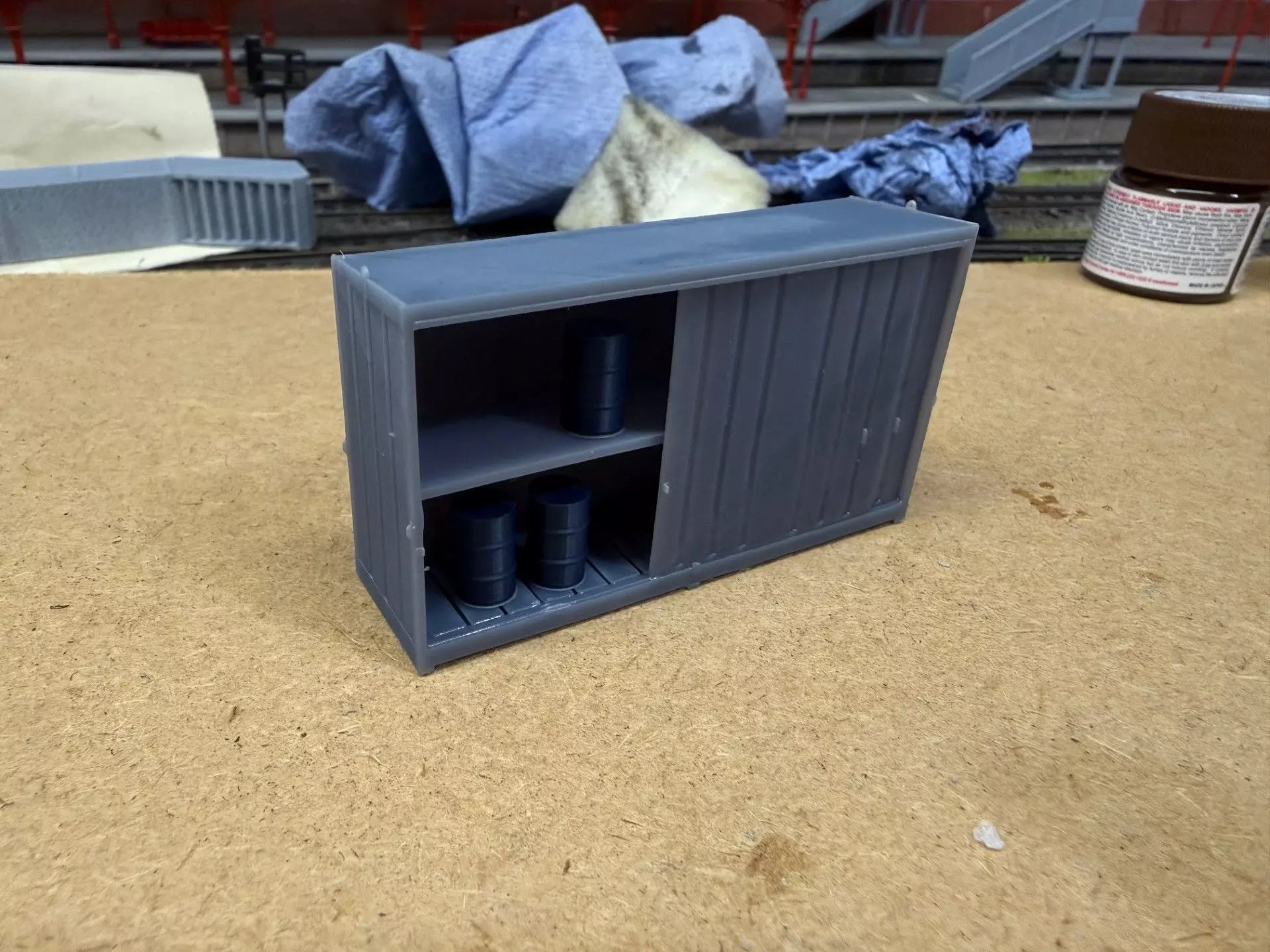 Model Railways Industrial  Large Oil Storage Cabinets for Resin 3D print model_18