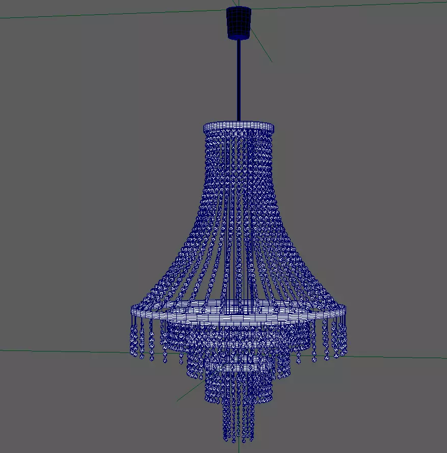 Chandelier 3D model is a high quality Low-poly 3D model_10