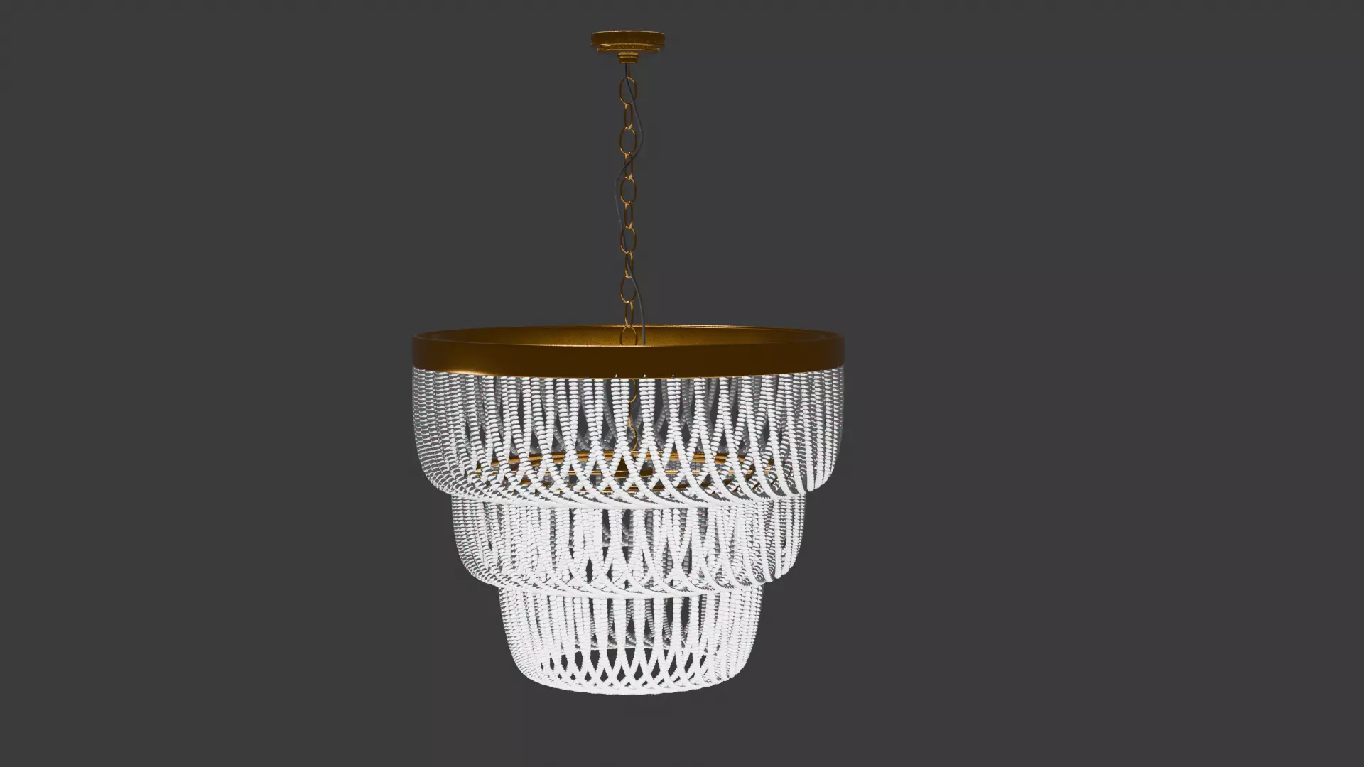 Chandelier 3D model is a high quality Low-poly 3D model_3