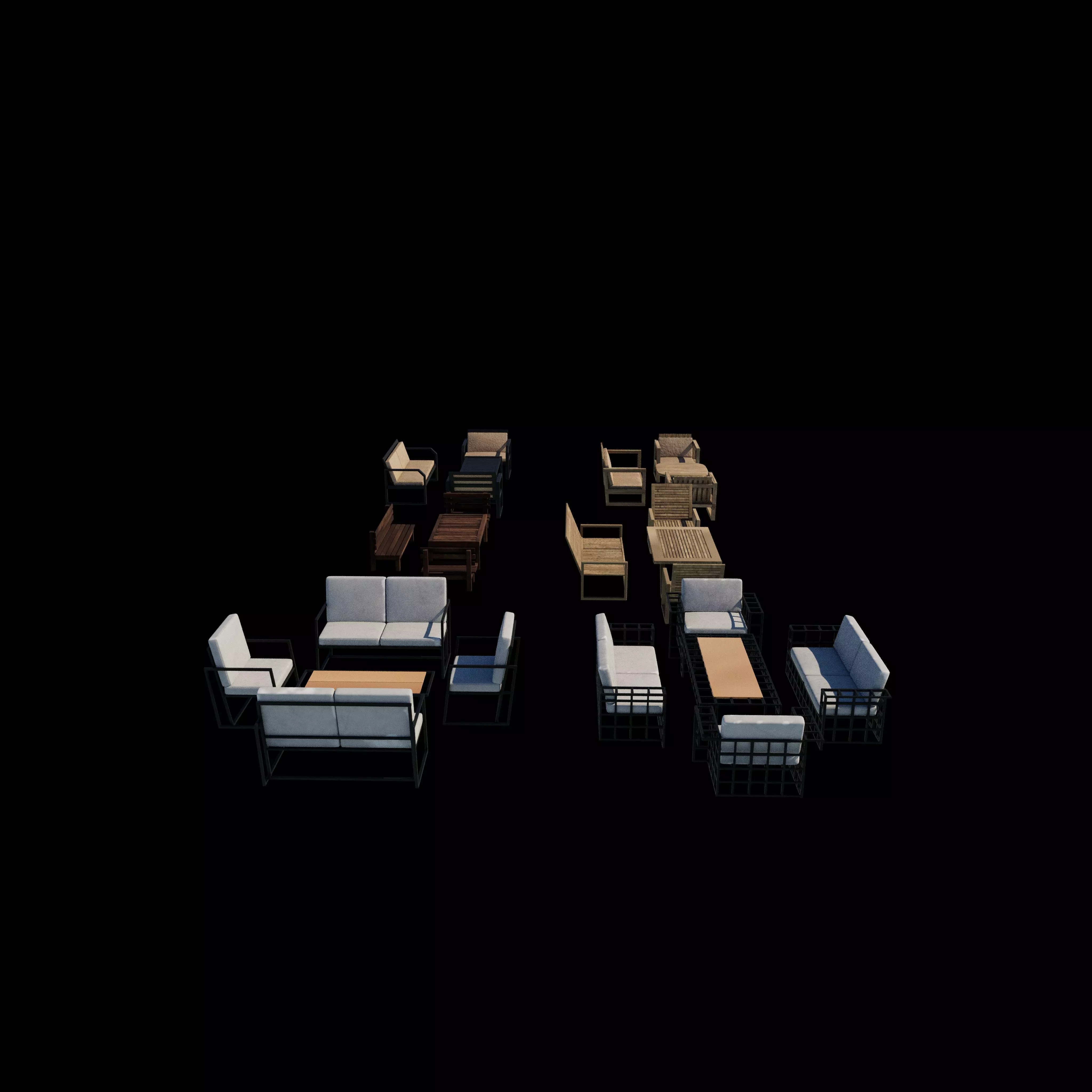 outdoor furnitures 3D model_7