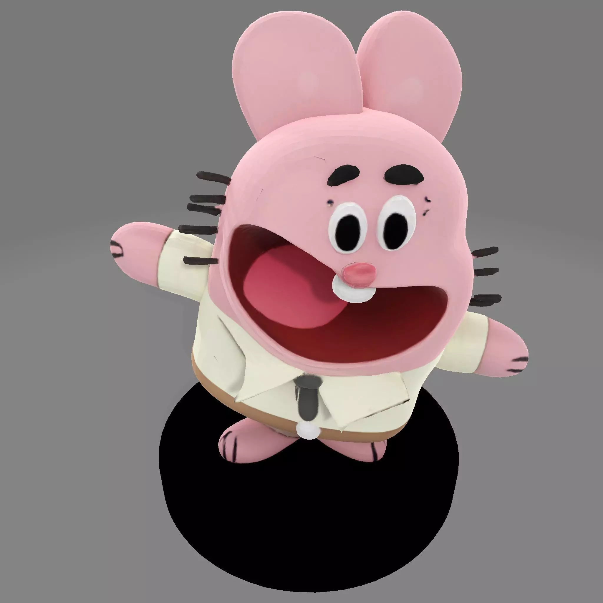 MR WATERSON  Low Poly 3D Printable 3D print model_11