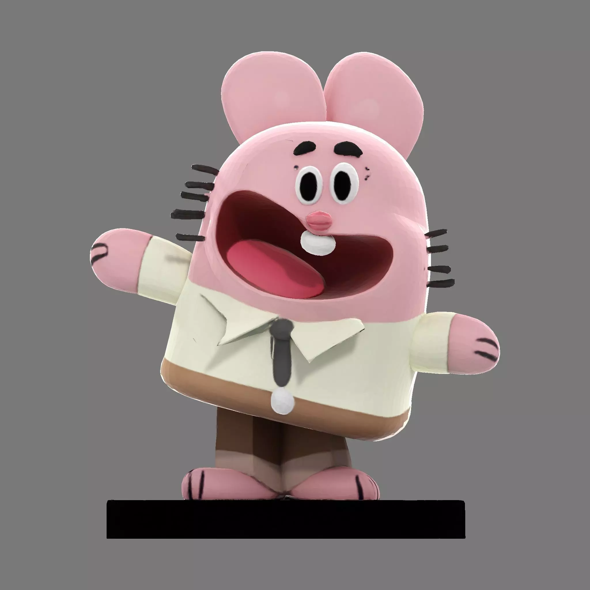 MR WATERSON  Low Poly 3D Printable 3D print model_18