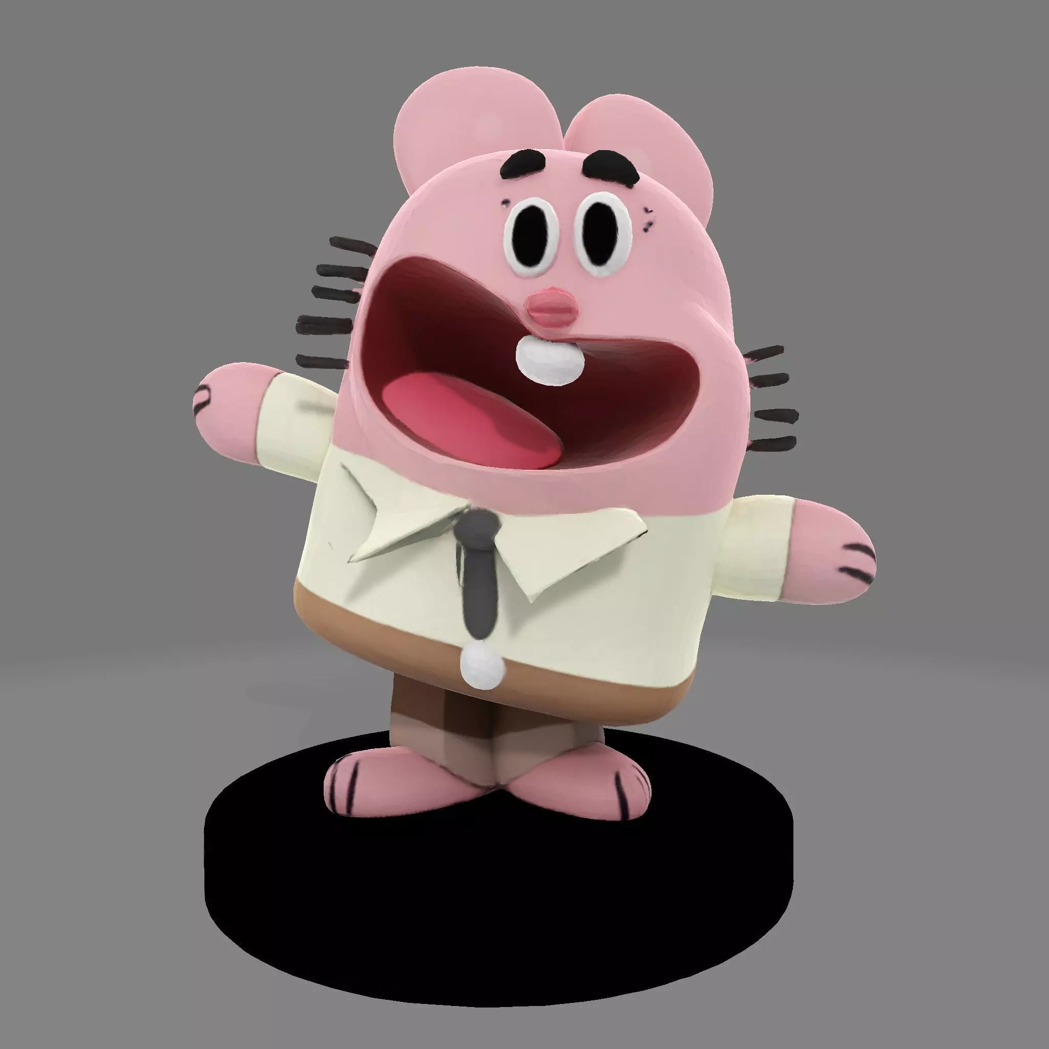 MR WATERSON  Low Poly 3D Printable 3D print model_0