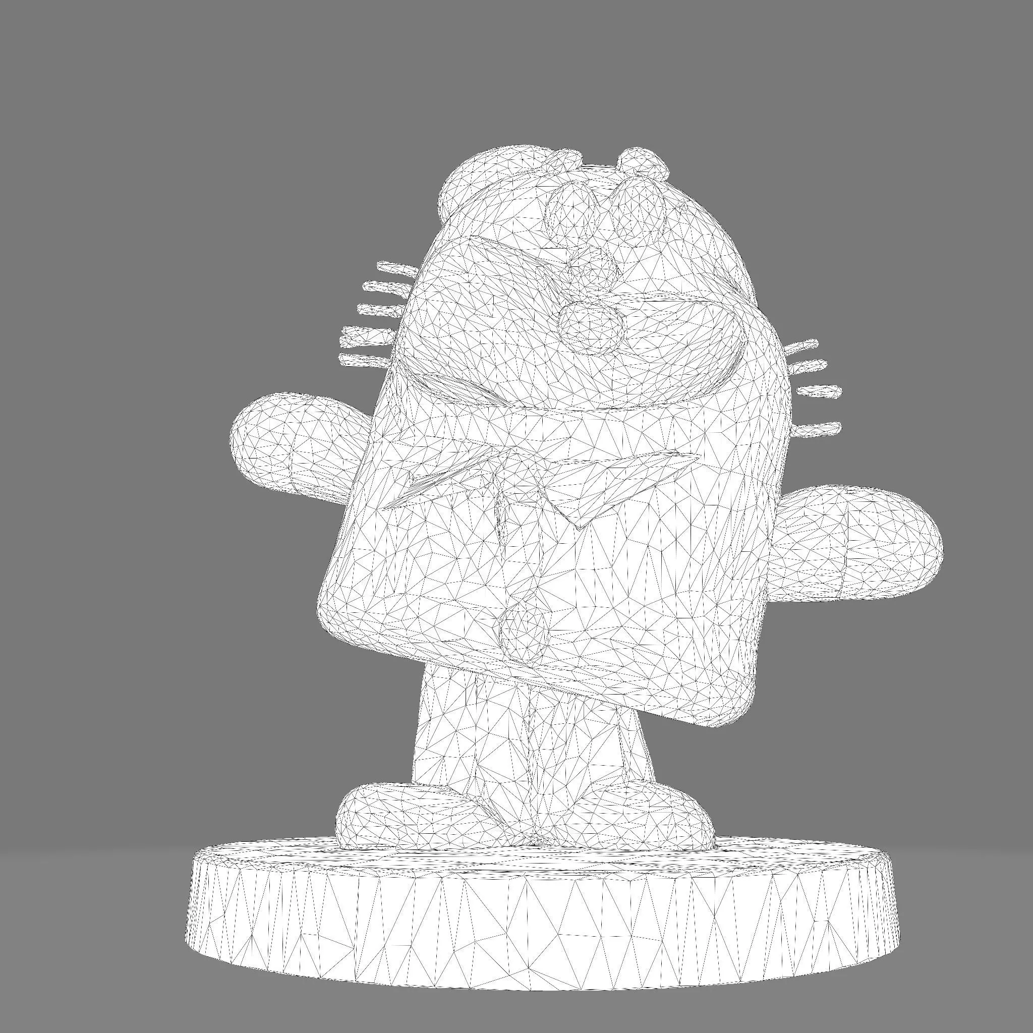 MR WATERSON  Low Poly 3D Printable 3D print model_37