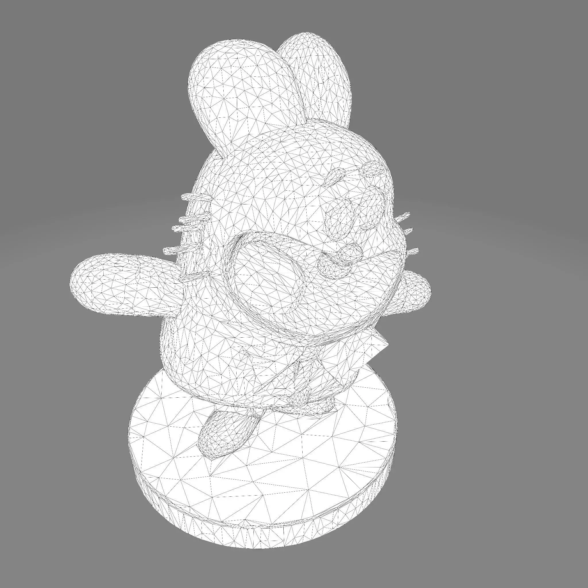 MR WATERSON  Low Poly 3D Printable 3D print model_30