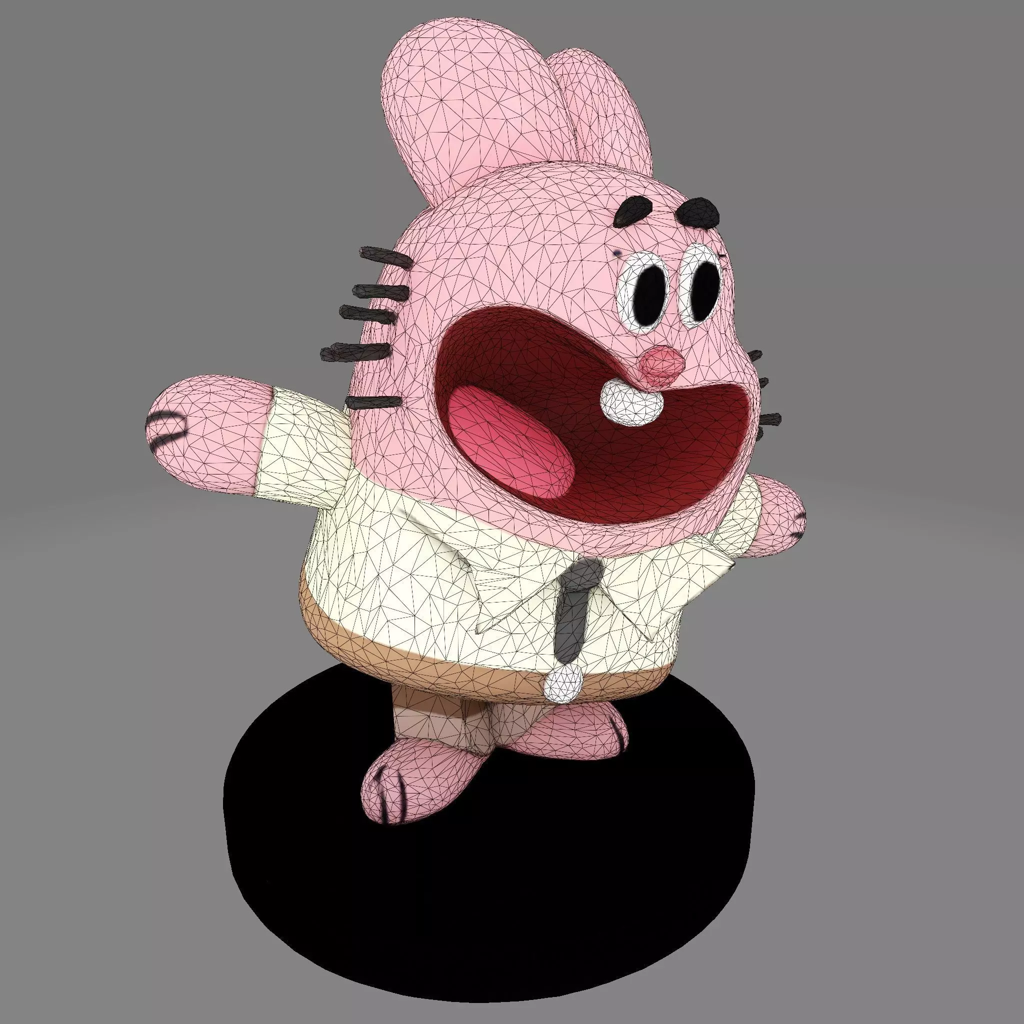 MR WATERSON  Low Poly 3D Printable 3D print model_23