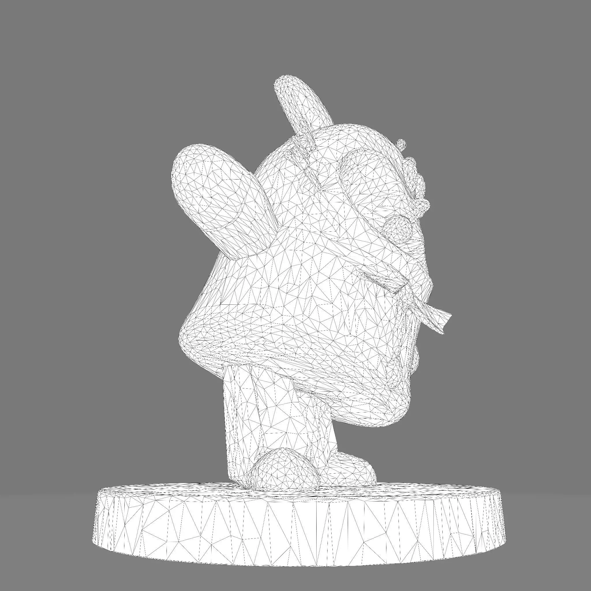 MR WATERSON  Low Poly 3D Printable 3D print model_36