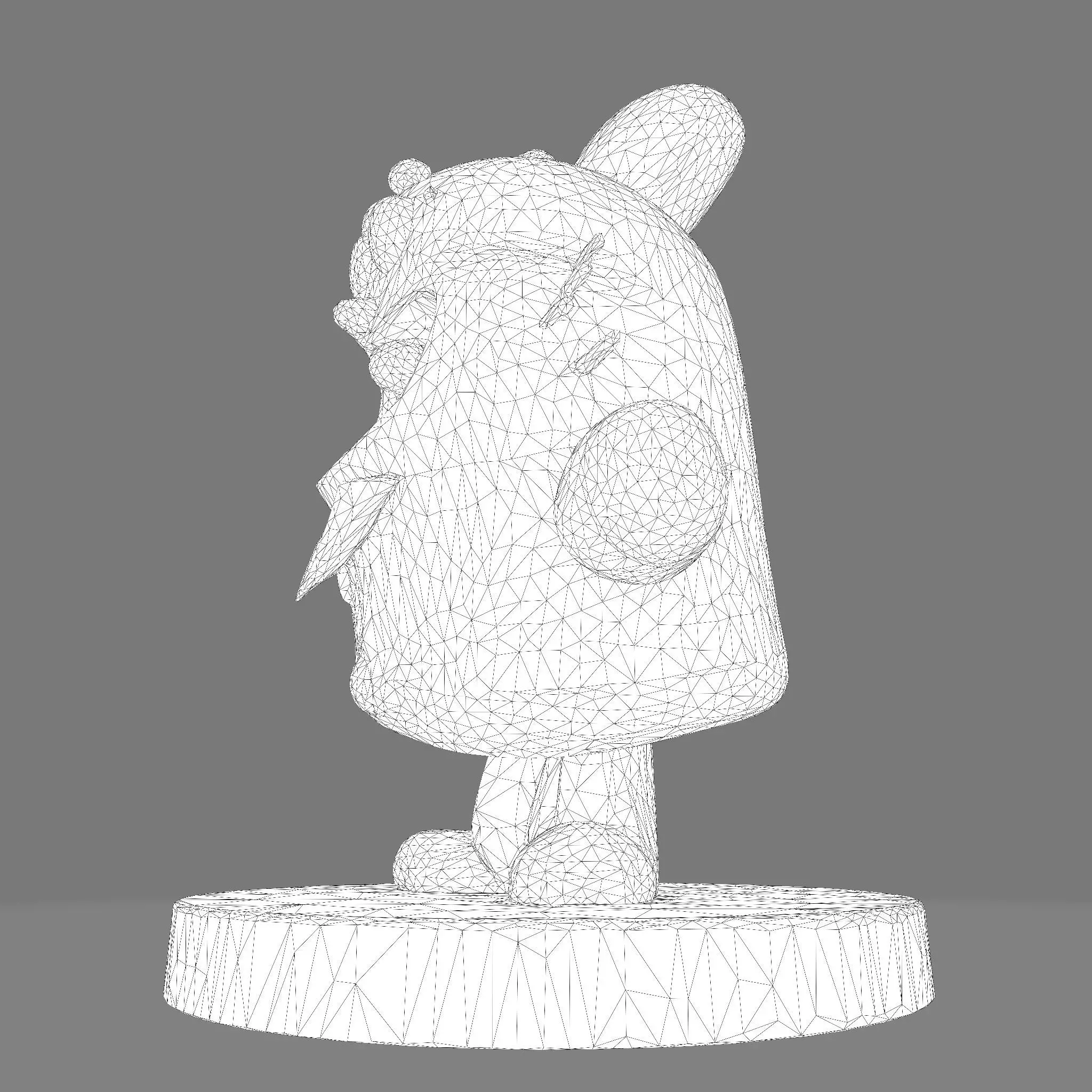 MR WATERSON  Low Poly 3D Printable 3D print model_38