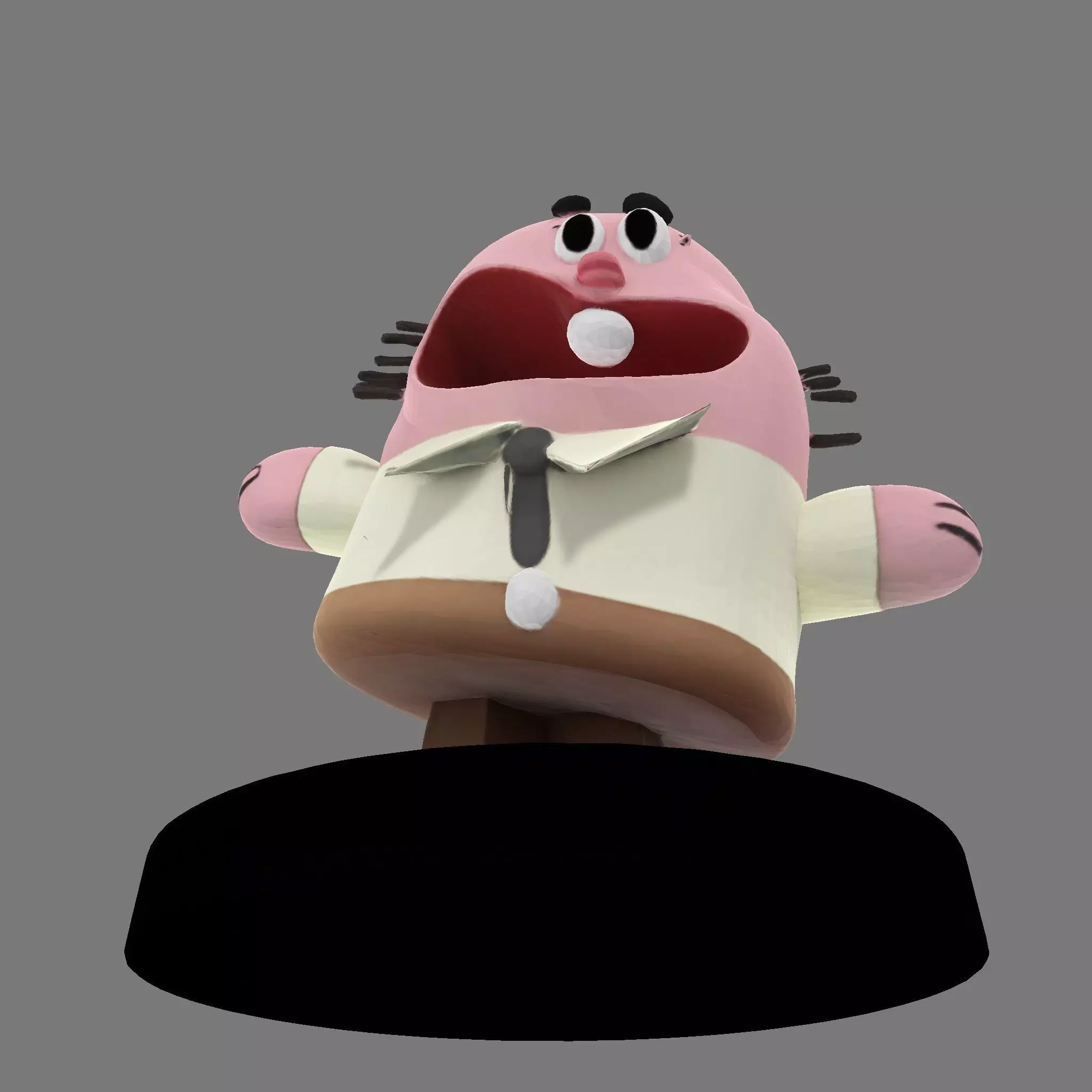 MR WATERSON  Low Poly 3D Printable 3D print model_10