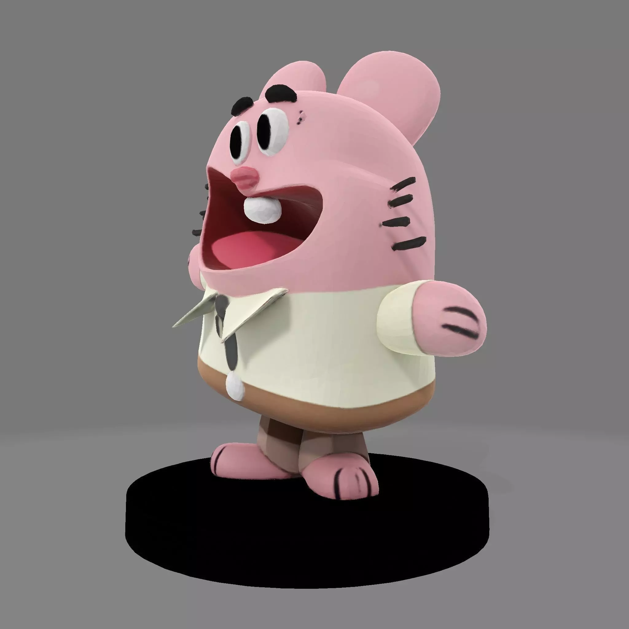 MR WATERSON  Low Poly 3D Printable 3D print model_1